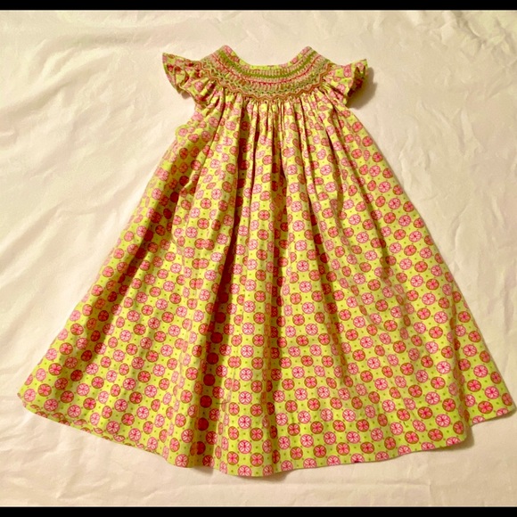 The Bailey Boys,24mo, pink and green smocked dress - Picture 1 of 4